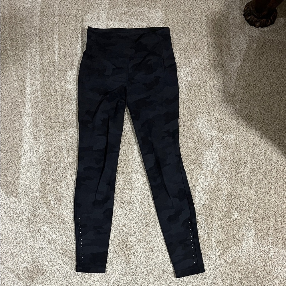 Lululemon Black Camouflage Leggings